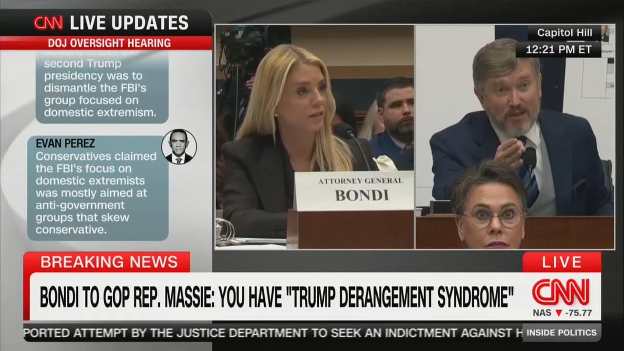 Thomas Massie Erupts at Pam Bondi Over Epstein Redactions