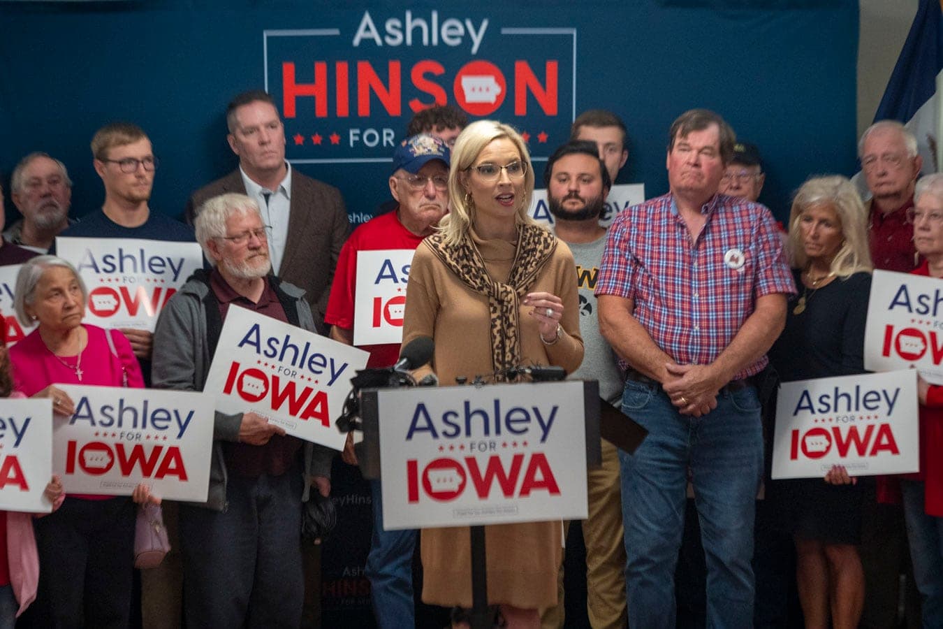 Hinson calls for 'immediate' end to Iran war as U.S. Senate race intensifies