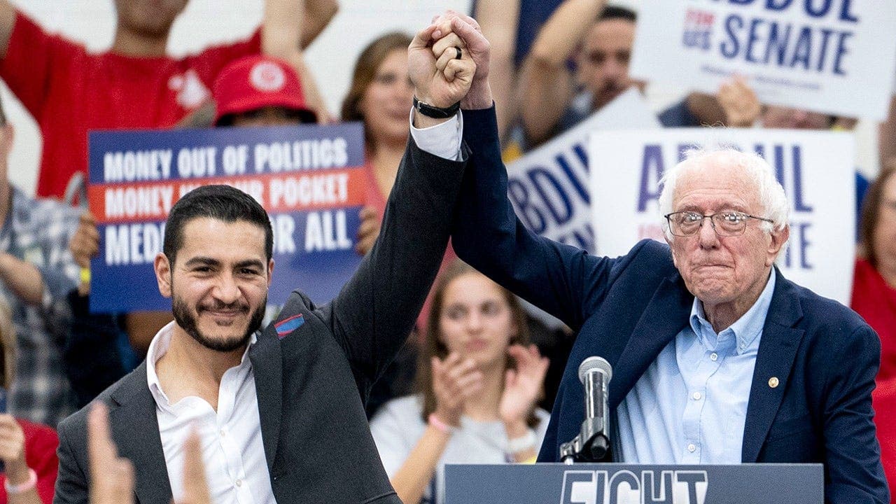 Sanders rallies in Michigan for left-wing Senate hopeful Abdul El-Sayed