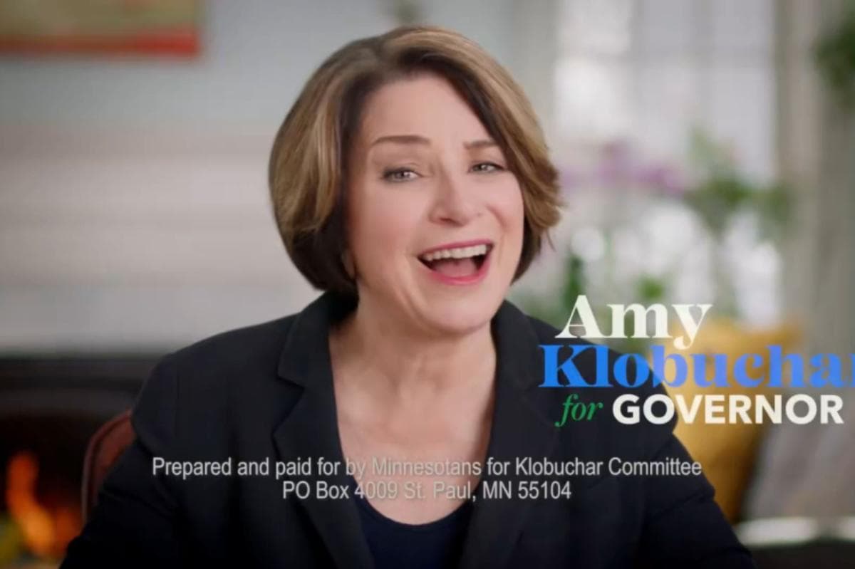Sen. Amy Klobuchar announces bid for Minnesota governor