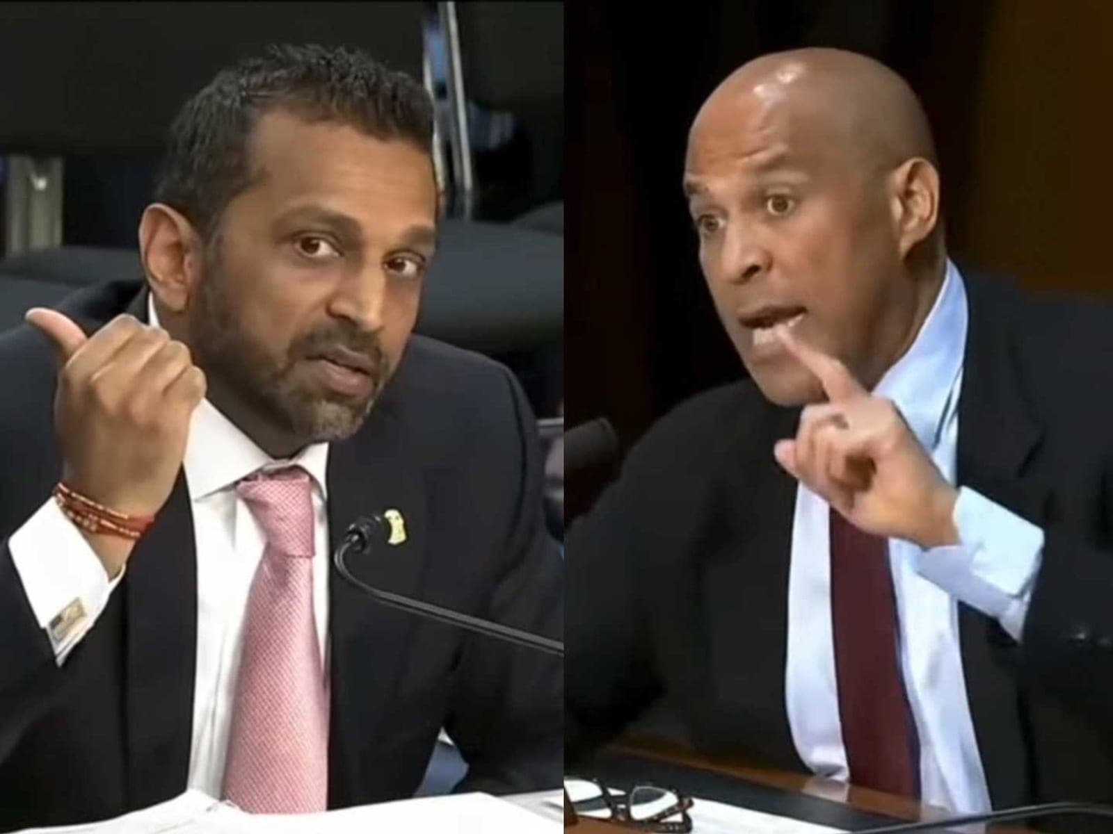 'Shut up!' Chaos at 'sham' hearing as Kash Patel tries to cut Dem's microphone