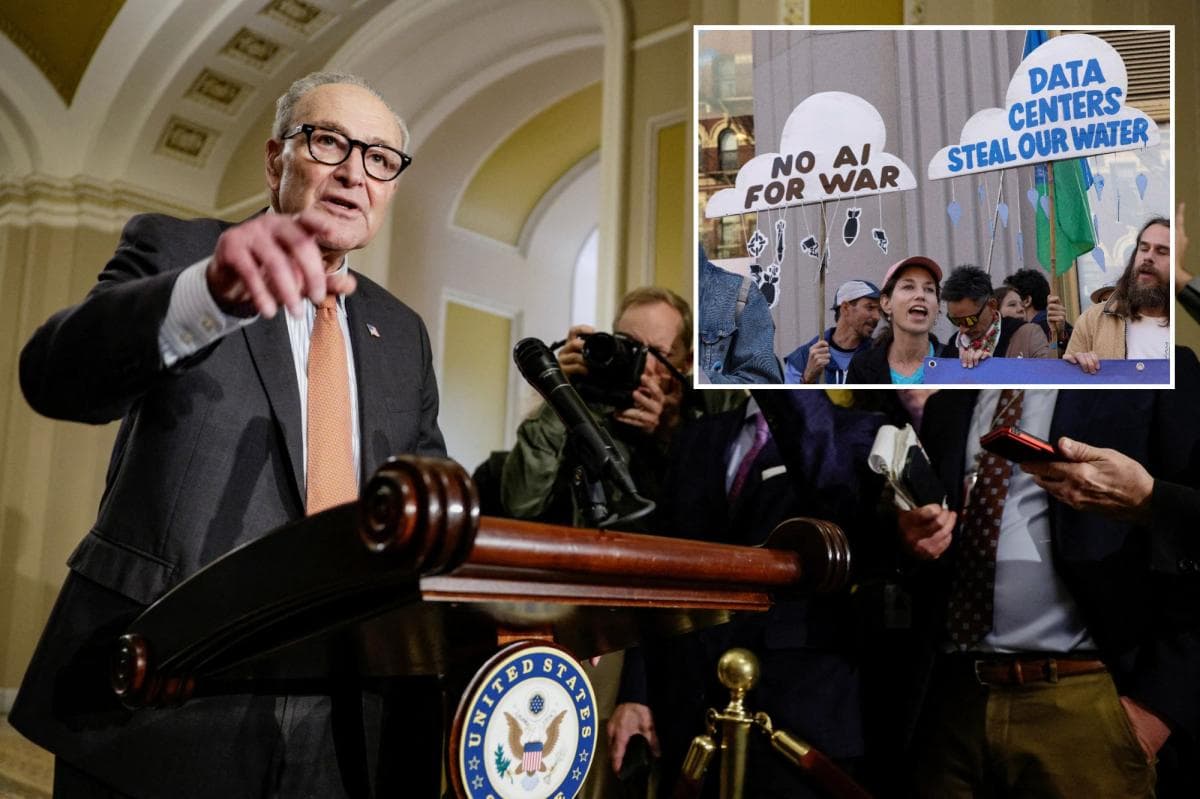 Chuck Schumer, Senate Dems block bill to address AI data center costs