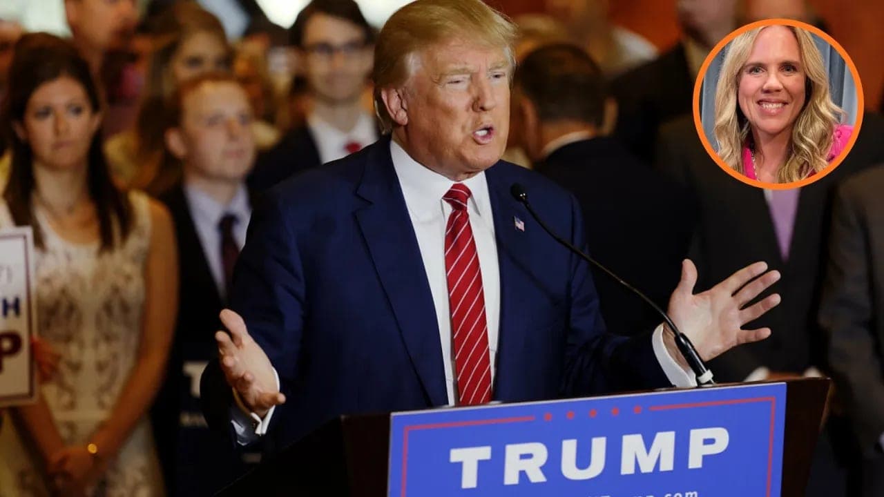 Trump targets Democratic Senate candidate with an anti-trans slur. She has a very different response