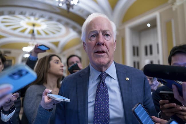 Trump Shares His Thoughts on Cornyn's Blanche Confirmation Pushback
