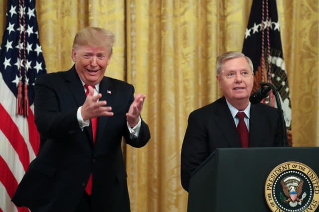 Trump backs Lindsey Graham in face of serious primary challenge