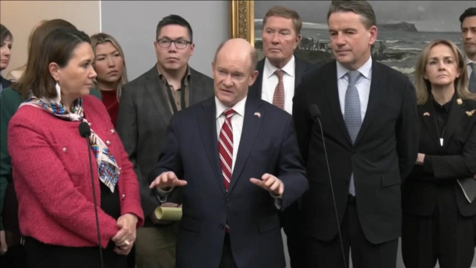 Sen. Coons leads delegation in effort to calm tensions over Greenland