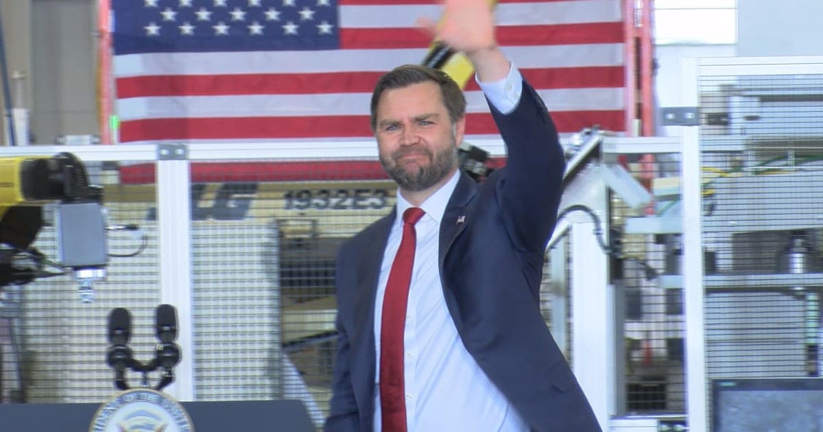 JD Vance speaks at Pointe Precision in Plover, joined by Derrick Van Orden and Tom Tiffany