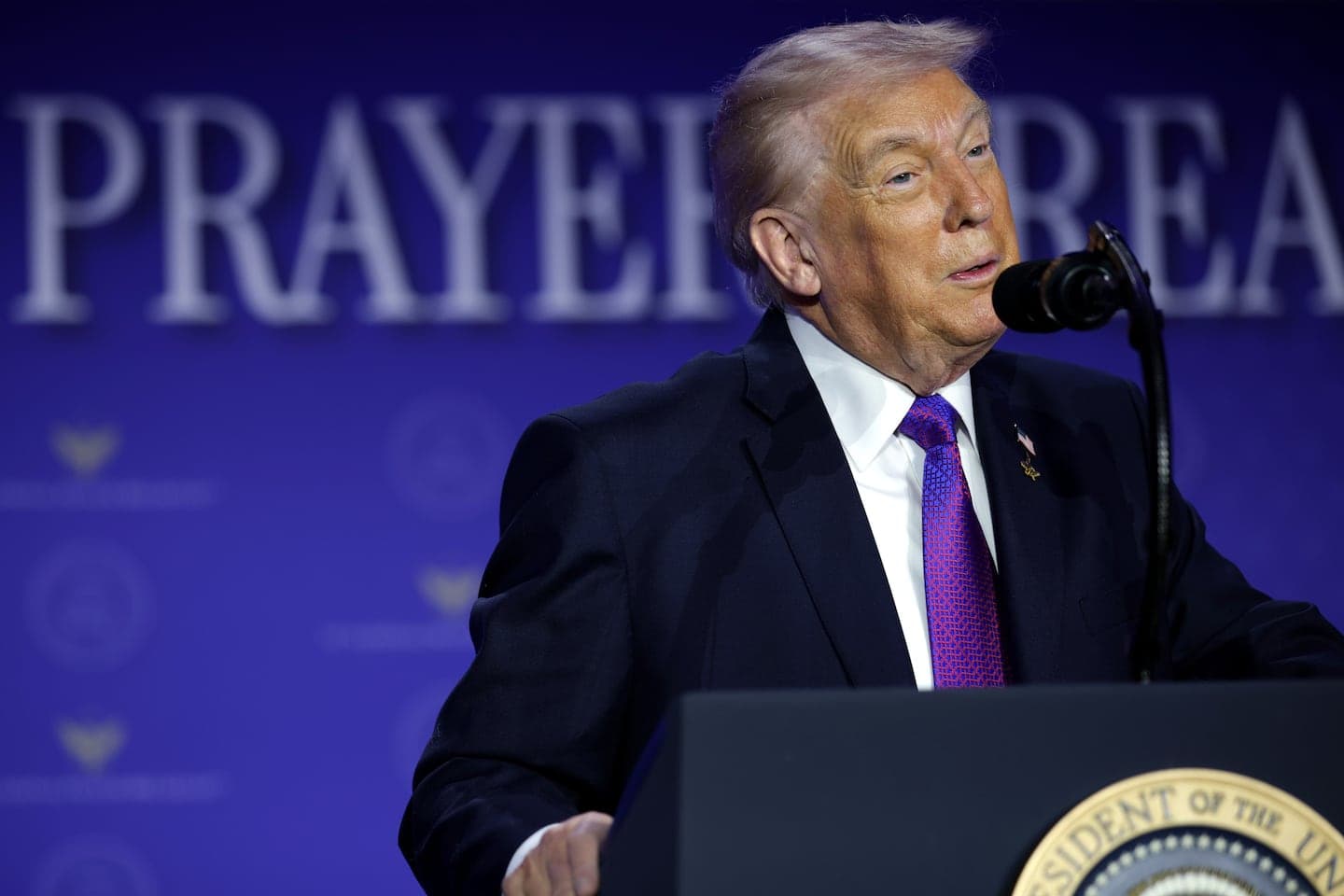 Trump calls Massie 'moron' during his National Prayer Breakfast speech