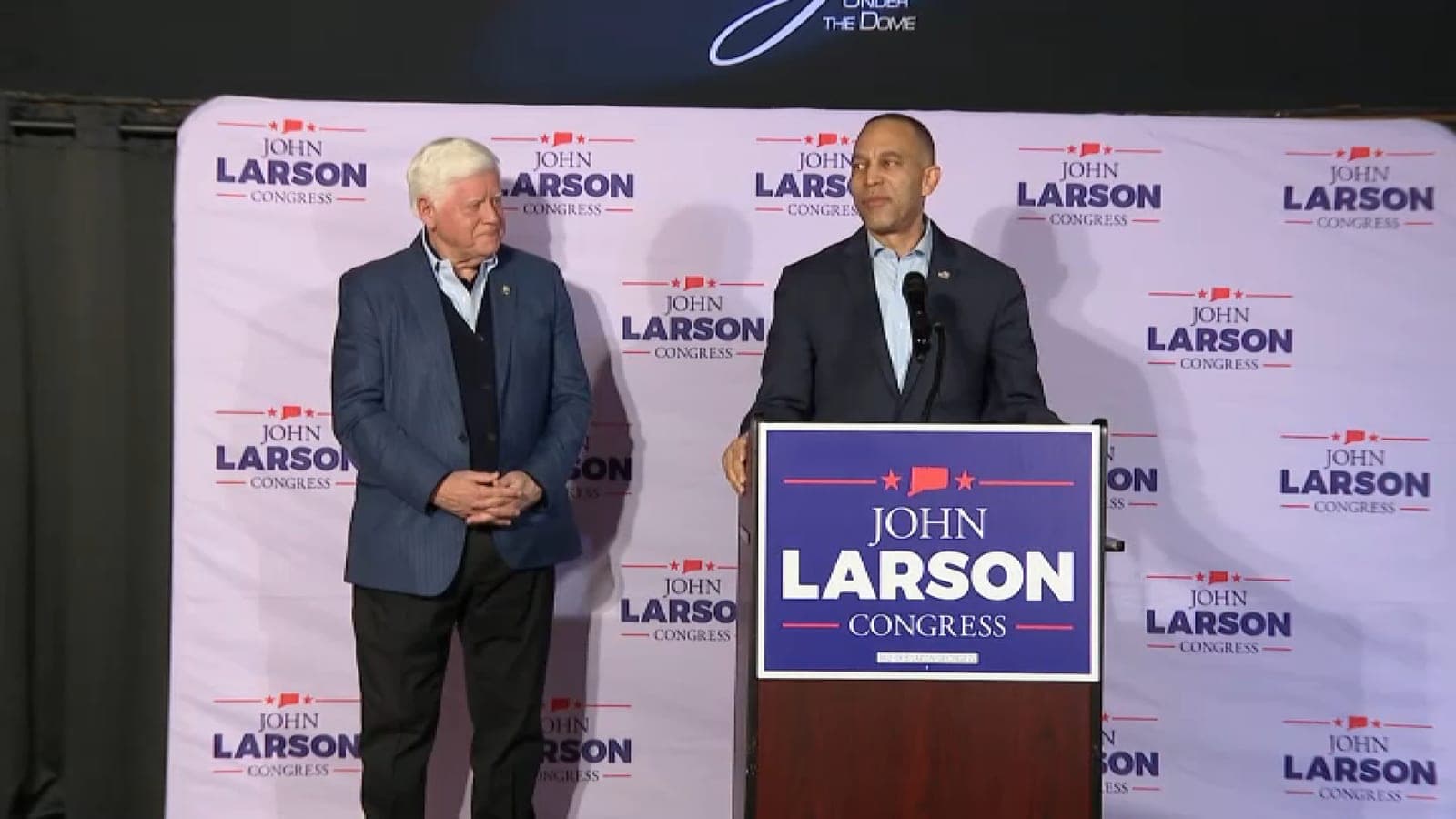Rep. Larson gets help from minority leader Rep. Jeffries in re-election bid