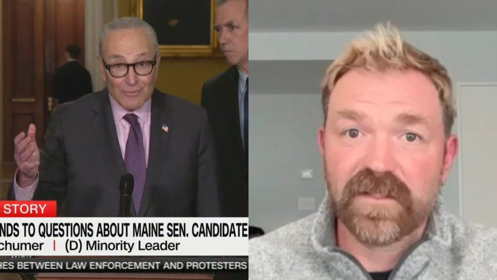 Chuck Schumer Dodges 5 Straight Qs About Graham Platner