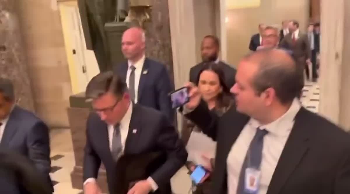 MAGA Mike Turns Into Olympic Runner When Asked About Trump's Appalling Remarks