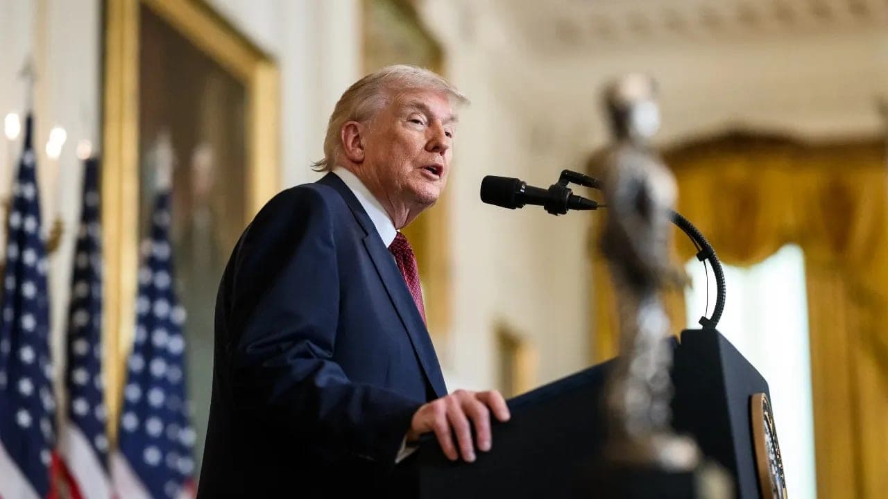 Trump has been having a dispute over daylight saving time with Arkansas Senator Tom Cotton. So, he posted the senator's number online: 'Call Tom'