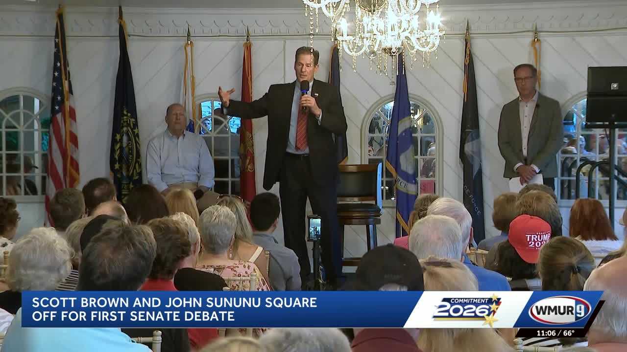 John Sununu and Scott Brown clash over Trump Endorsement in First GOP Debate