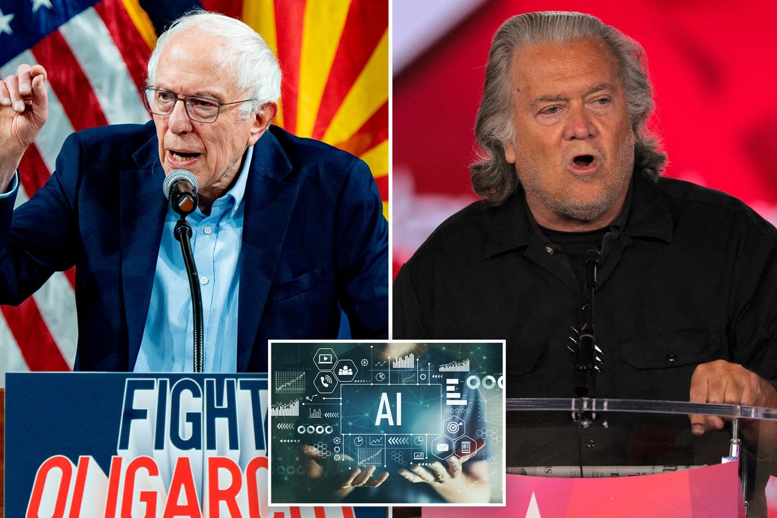 Odd couple: Bernie Sanders, Steve Bannon join forces to push for stricter AI regulations