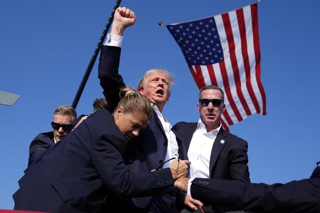 Ilhan Omar's Reaction to Being Sprayed With Unknown Substance Compared to Trump's Shooting in Butler