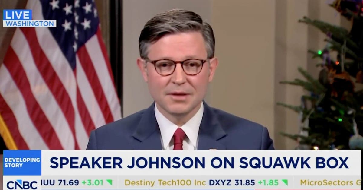 Even Cowardly Mike Johnson Forced to Denounce Donald Trump's Attack on Rob Reiner