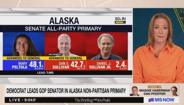 Psaki Attacks DOJ For Investigating Fake Dan Sullivan In Alaska Senate Race