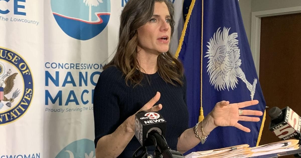 Nancy Mace reviews Epstein records at Justice Department
