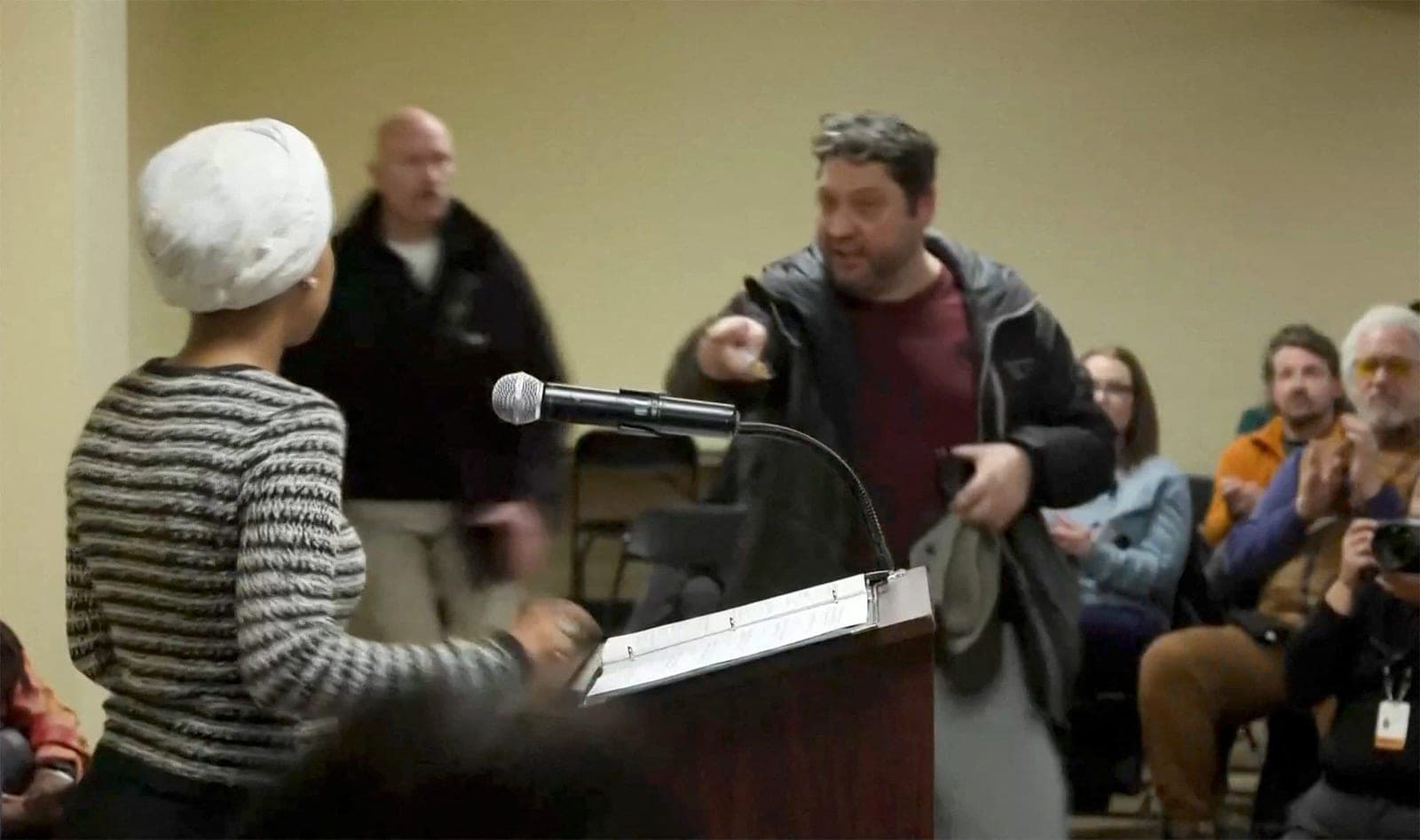 Trump says Ilhan Omar 'probably had herself sprayed' in syringe attack