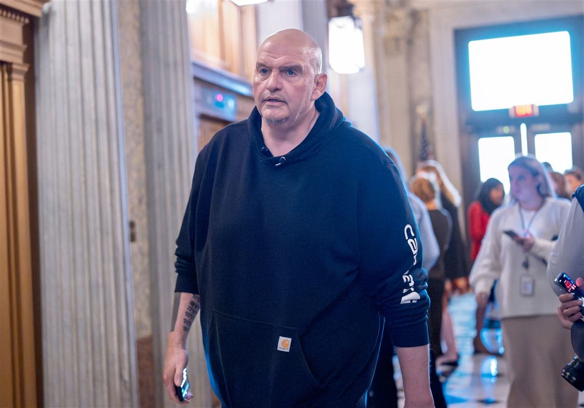 Pa. GOP chairman would considers re-election support for Sen. John Fetterman — if he switches parties