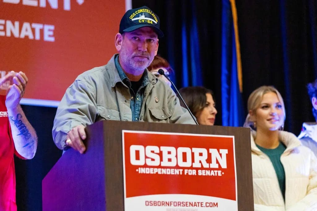 Nebraska Senate hopeful Osborn rejects claim he helped recruit Platner