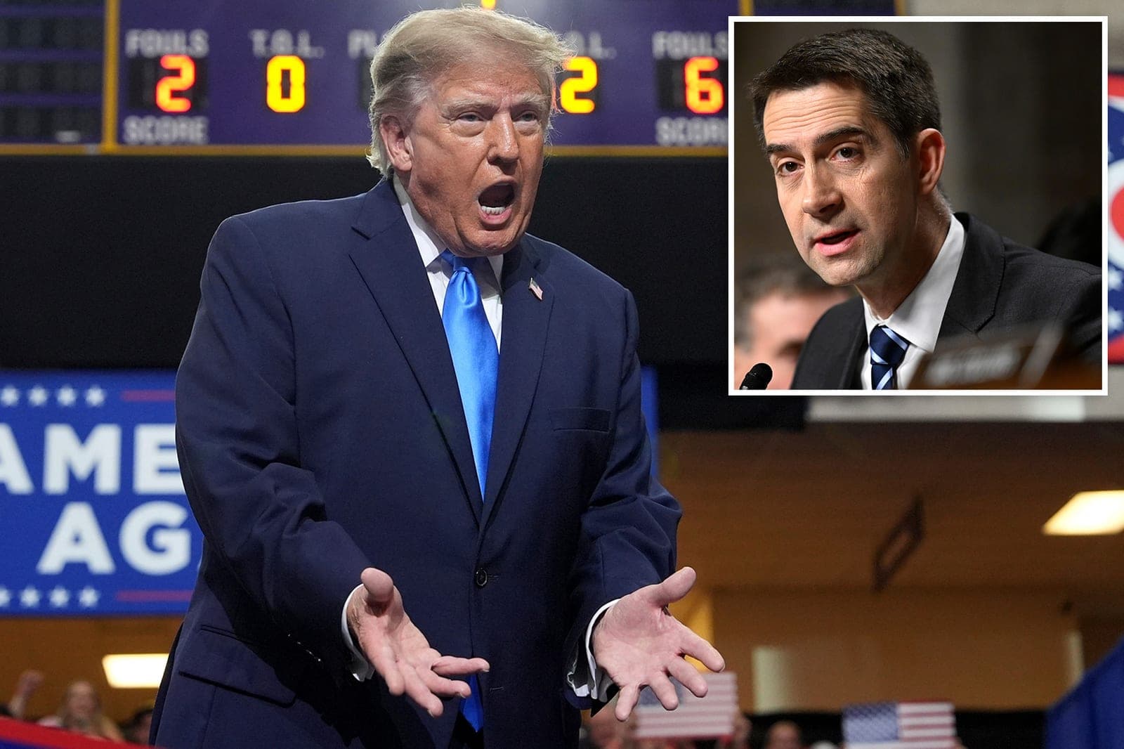 Furious Trump doxes Sen. Tom Cotton, releases personal cell number, over bill to end daylight savings
