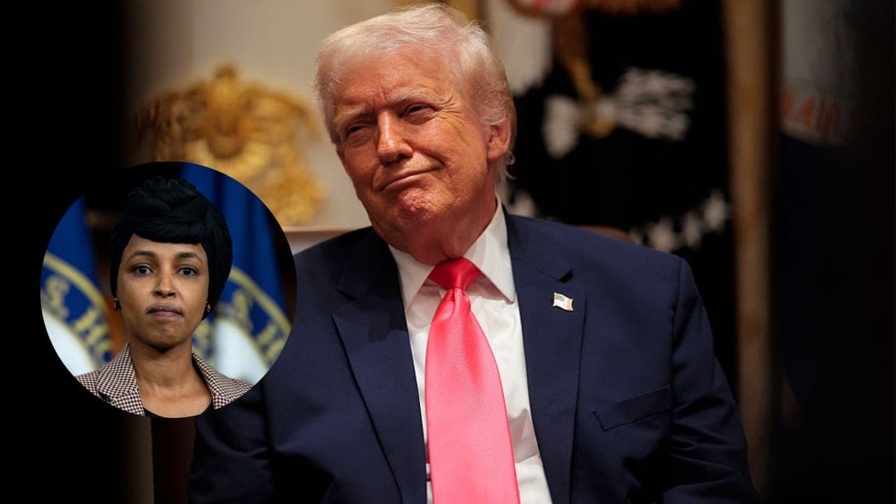 Trump attacks Rep. Ilhan Omar yet again after reporter asks him if she should be 'denaturalized'