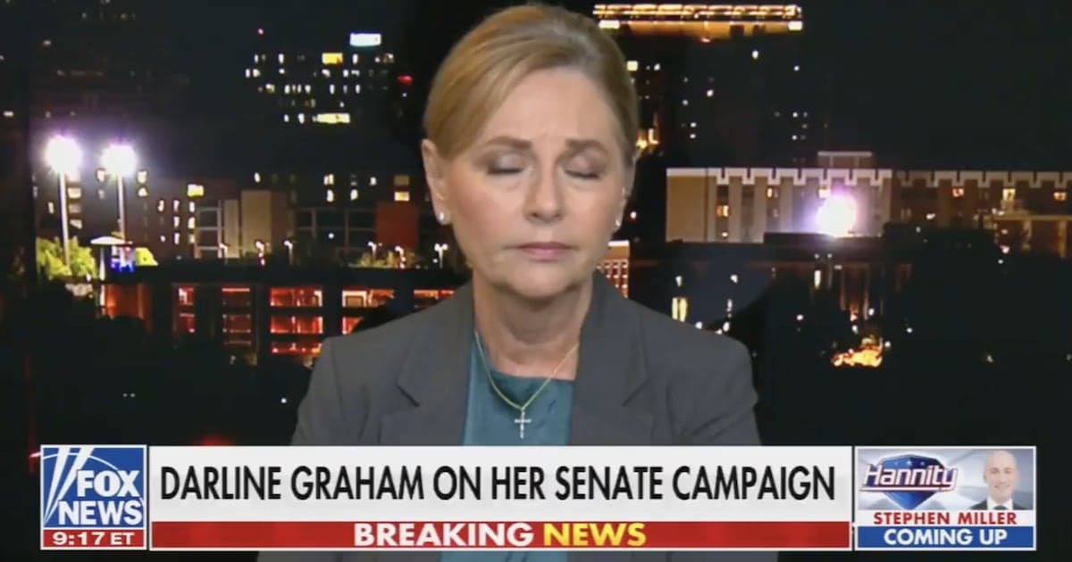 Lindsey Graham's Sister Darline Gives Bonkers Excuse for Debate Flop