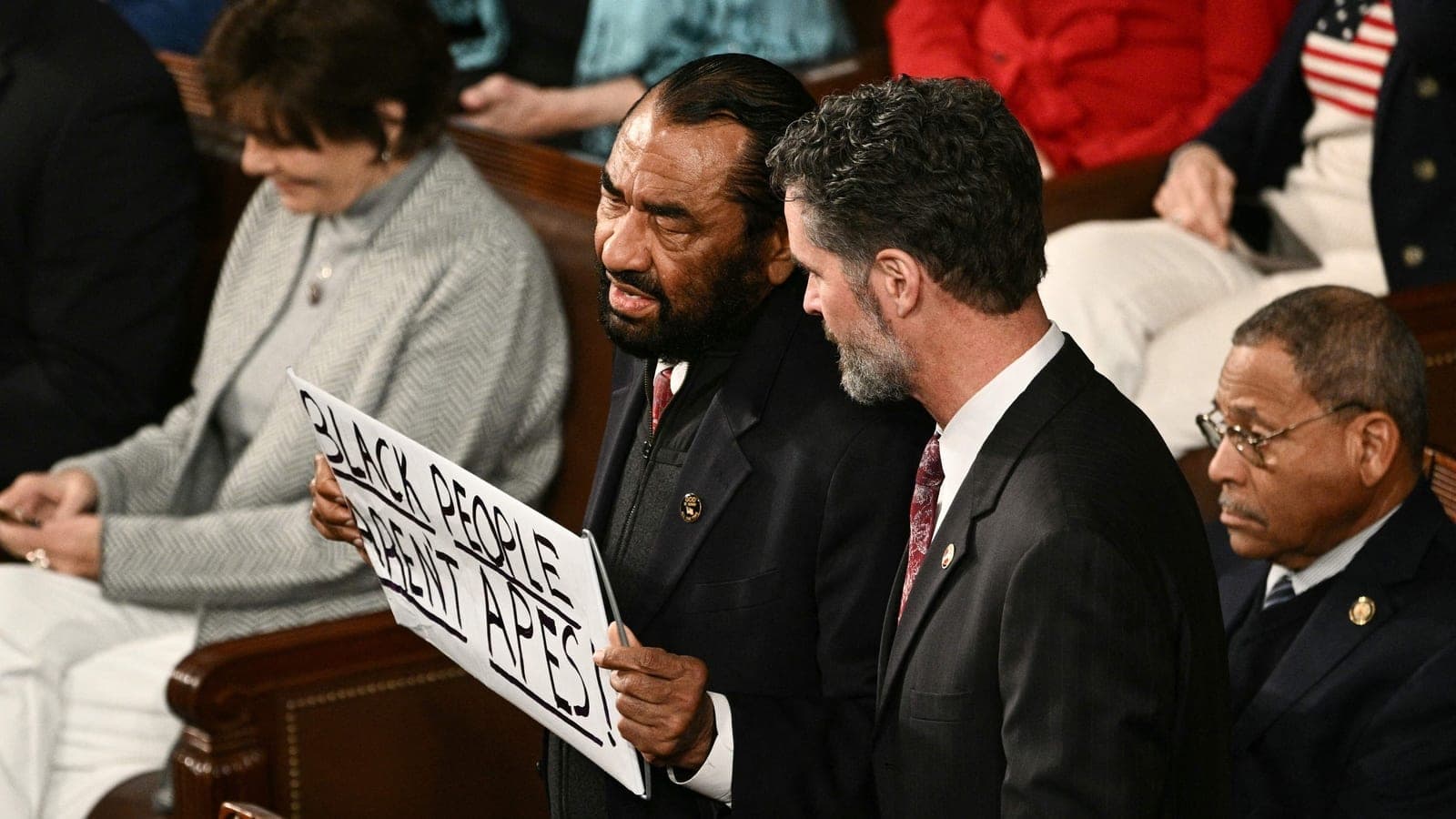 Al Green kicked out of Trump's SOTU speech: What was written in his poster?
