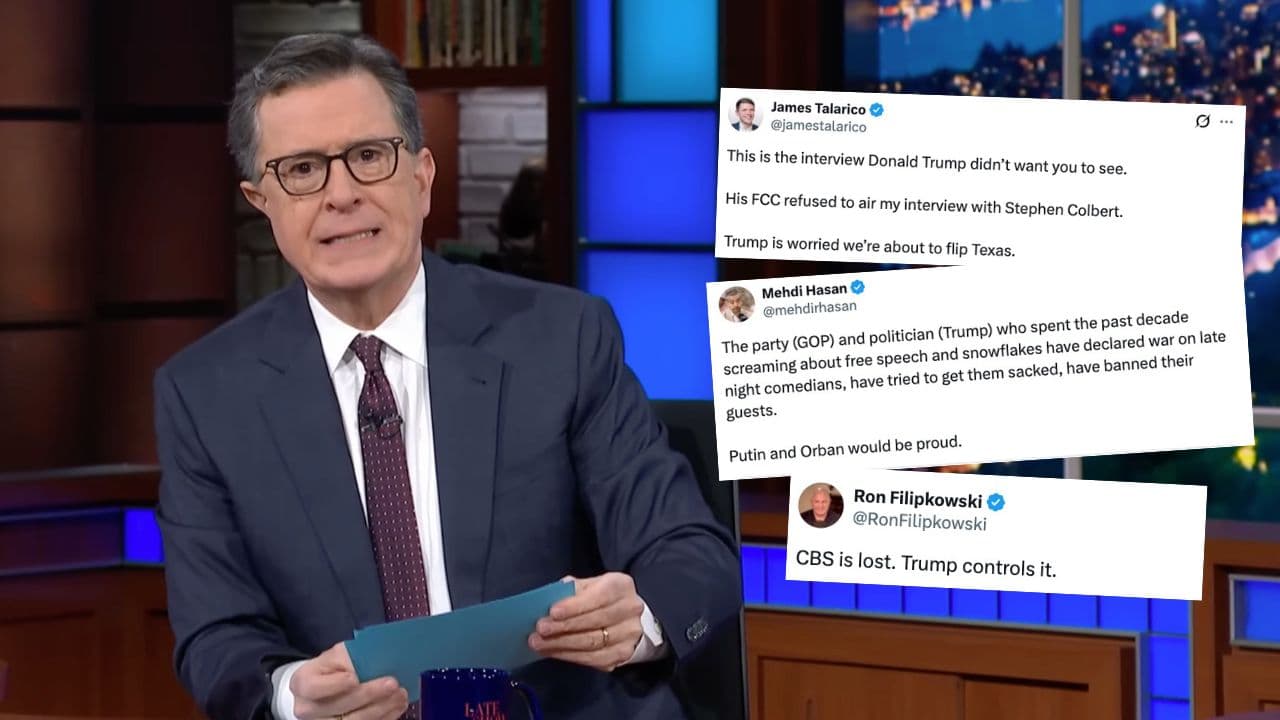 CBS Under Fire for Nixing Colbert's Interview with Texas Dem