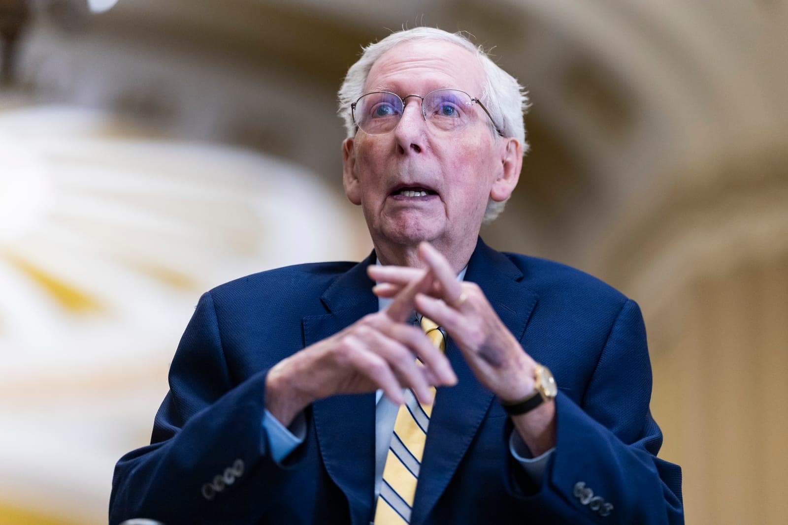 Mitch McConnell returns to Senate after fall that led to an extended medical absence