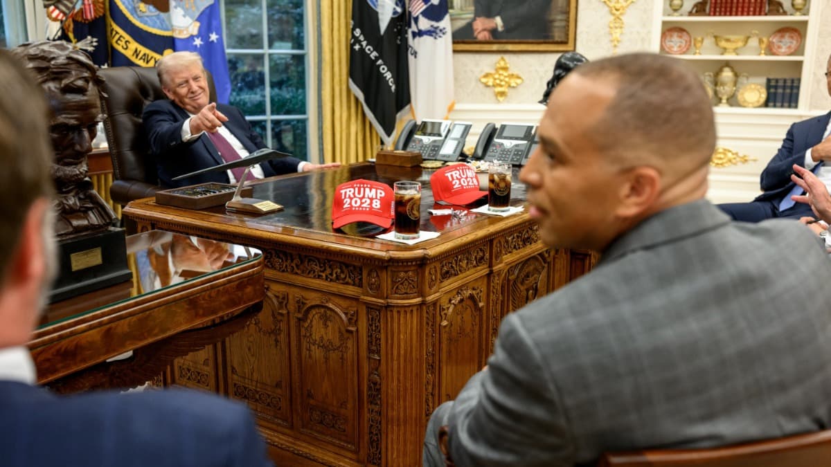 'Low IQ individual': Donald Trump calls for Hakeem Jeffries to be impeached over a Supreme Court comment