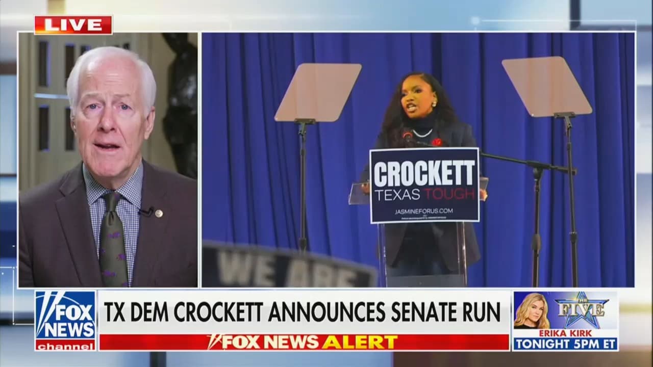 Texas Republican Celebrates Jasmine Crockett Running for His Senate Seat: 'It's a Gift'