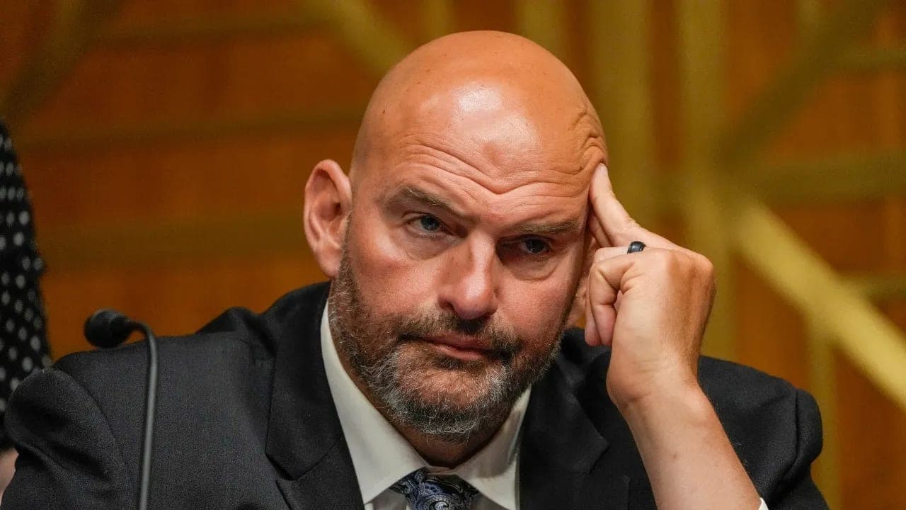 Fetterman slips up on stage at the Texas Tribune Festival and calls himself 'a lifelong Republican': 'That will get clipped'