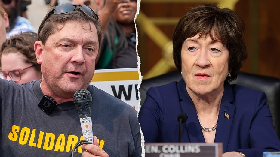 Dem Senate nominee breaks silence after Susan Collins' office was vandalized with vulgar message