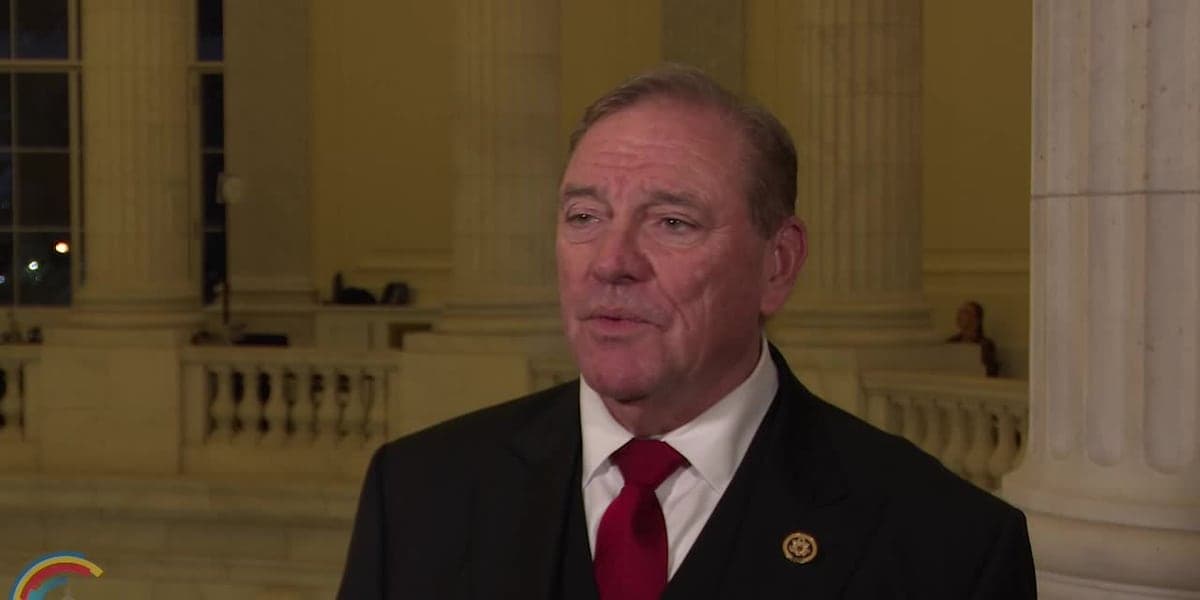 President Trump, Speaker Johnson discuss Rep. Neal Dunn's health during Monday press conference