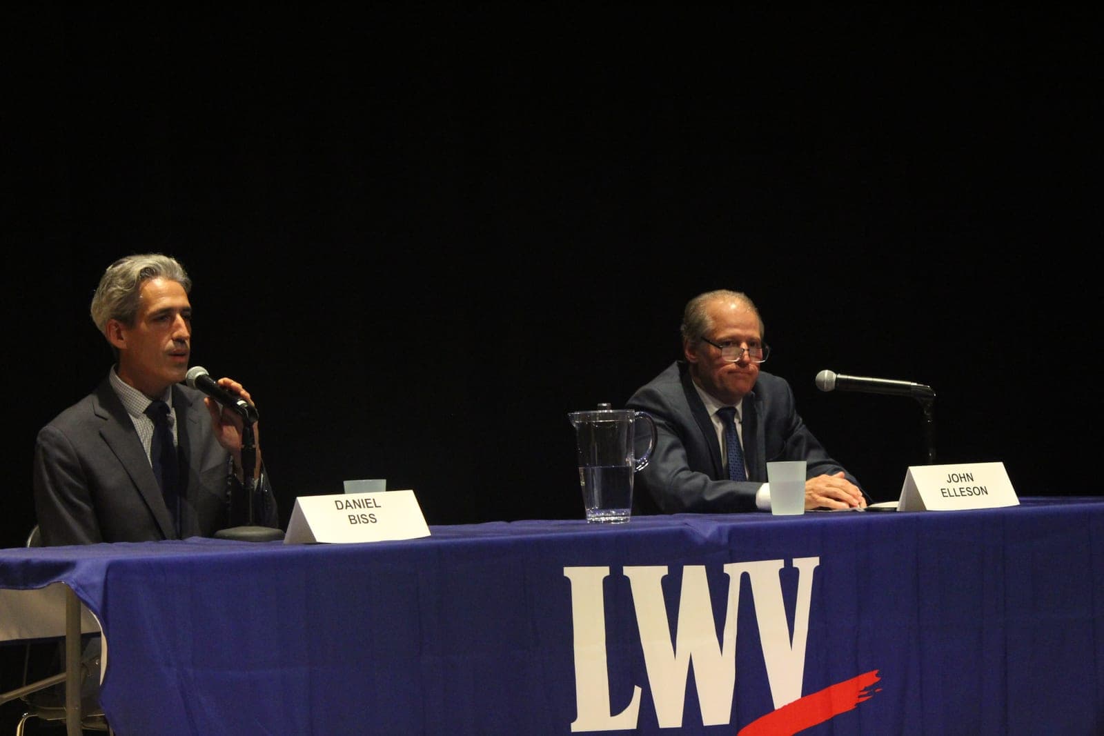 Daniel Biss, John Elleson differ on war, ICE, in 9th Congressional District debate