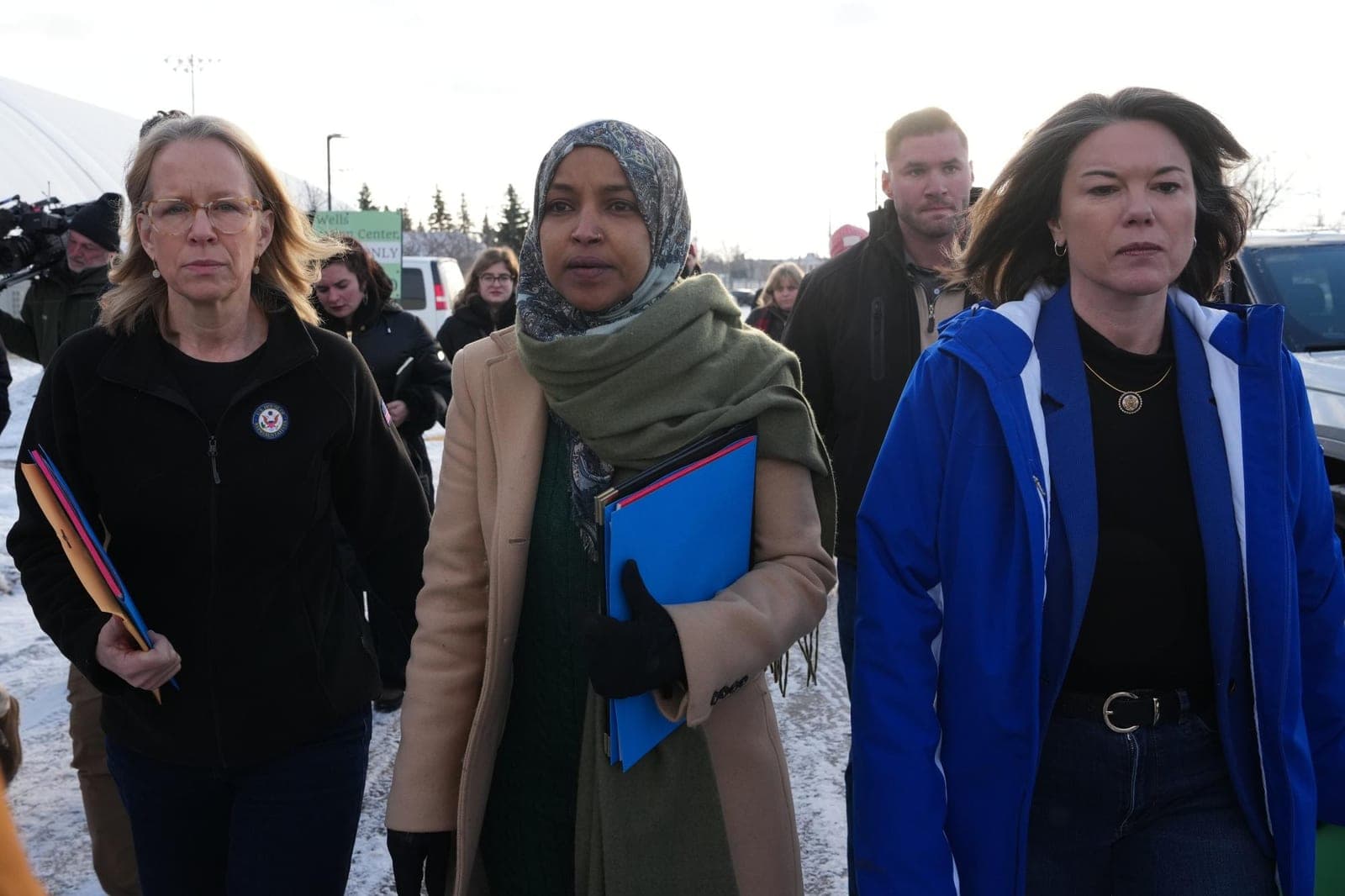 Ilhan Omar and two other House members blocked from visiting ICE facility in Minnesota