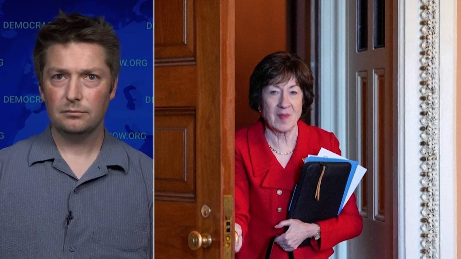 "Vote Her Out": After Maine ICE Shooting, Sen. Collins Under Fire for Deciding Vote on ICE Funding