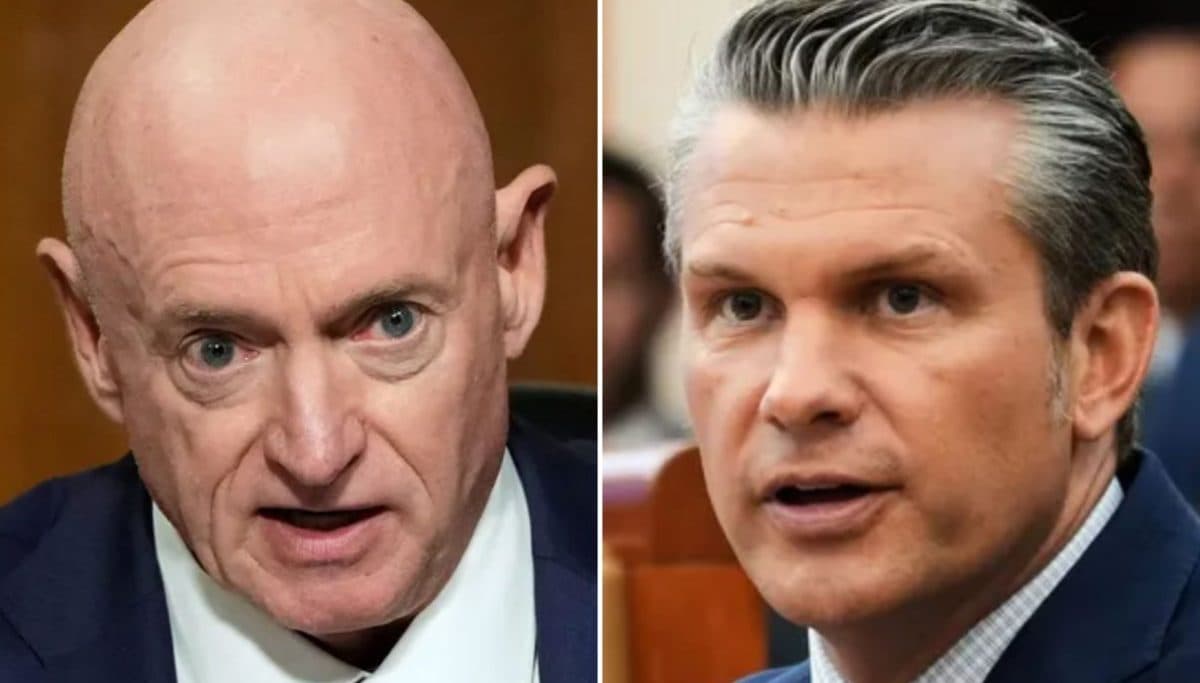 Mark Kelly spars with Pete Hegseth in classified briefing