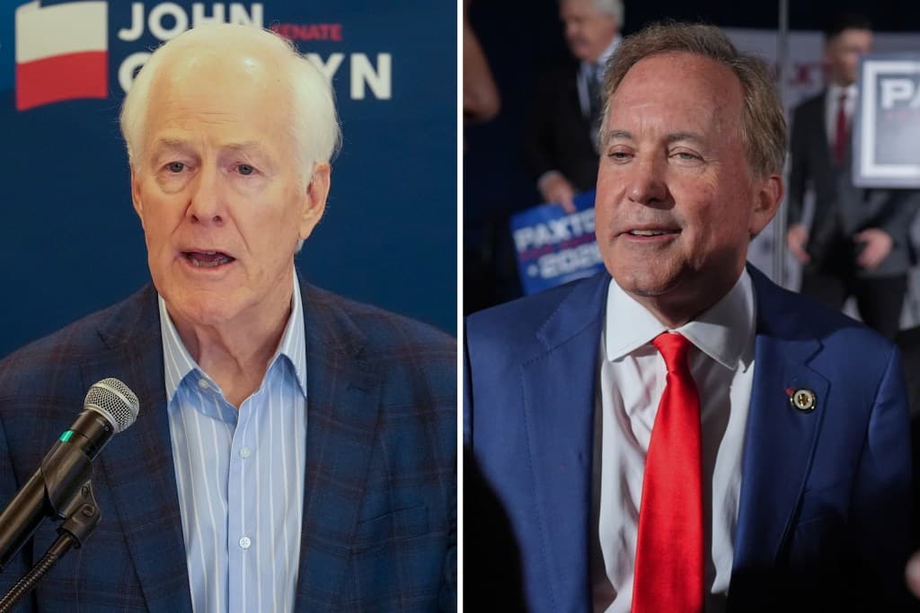 With Trump endorsement looming, Cornyn and Paxton prepare for "knife fight" in Senate runoff