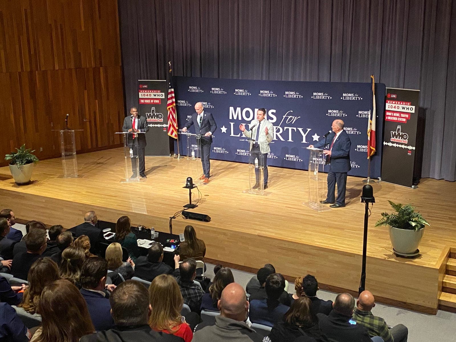 4 GOP candidates for Iowa governor talk abortion and education at primary debate