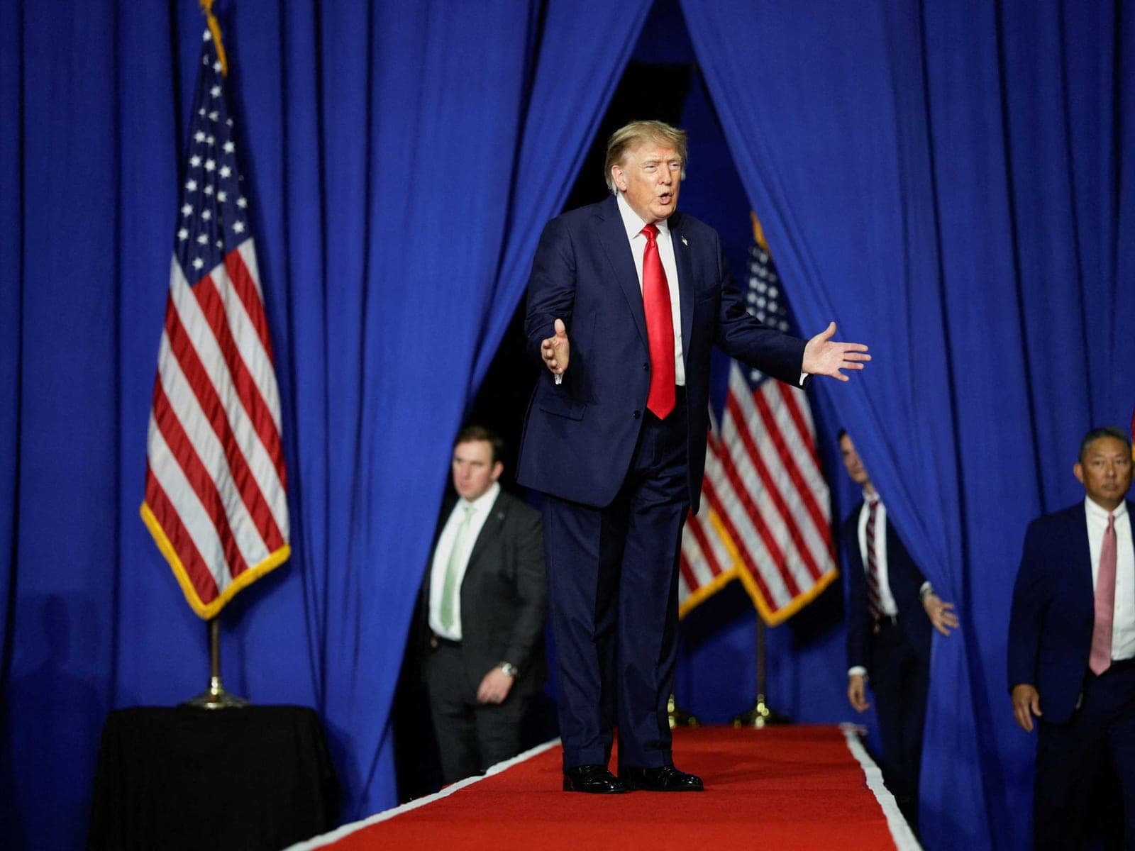 Raging Republican crowd boos Trump's name as failed candidate admits defeat