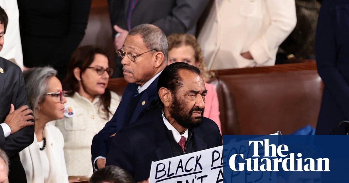 Democrats refuse to stand for Trump as Al Green ejected over 'apes' protest sign