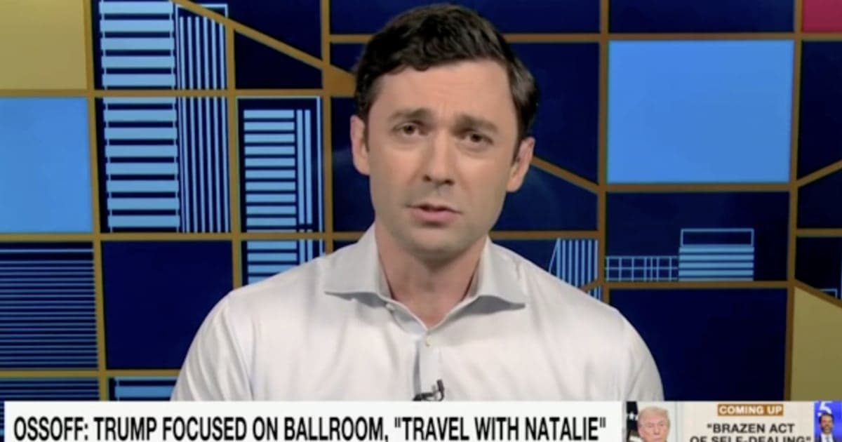 Dem Star Jon Ossoff Doubles Down on Trump's Blonde Companion Natalie Harp After Triggering Meltdown
