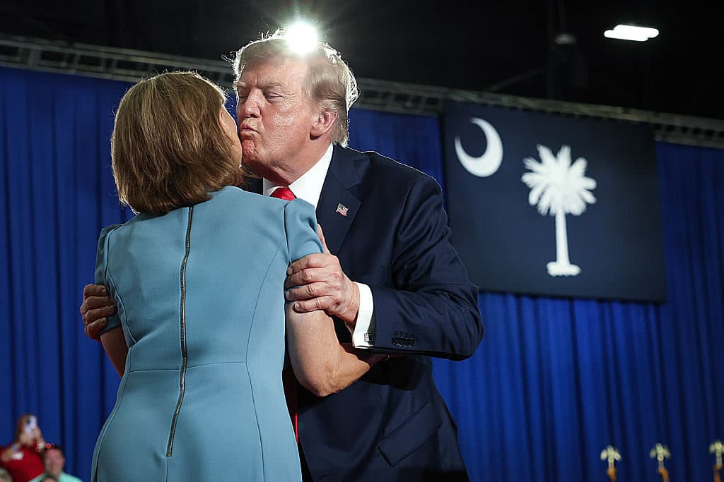 The name Trump didn't utter while stumping for Darline Graham