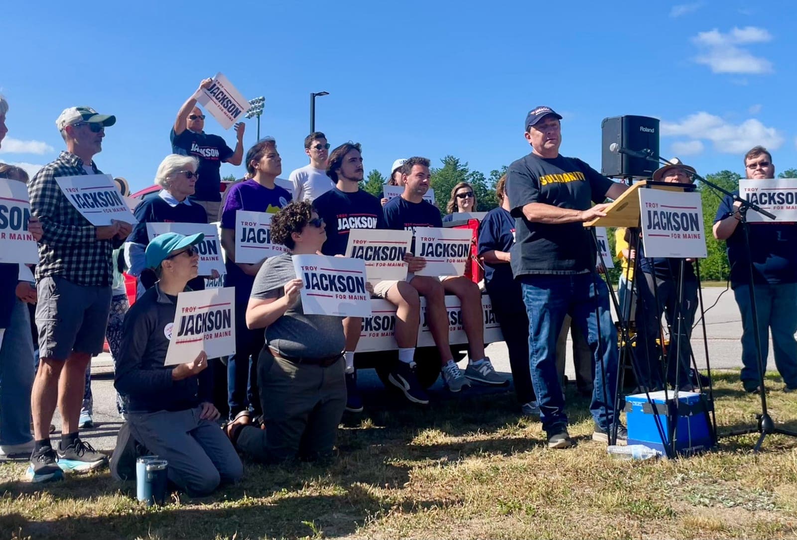 Enthusiasm for Senate candidate Troy Jackson dominates meeting of York County Democrats
