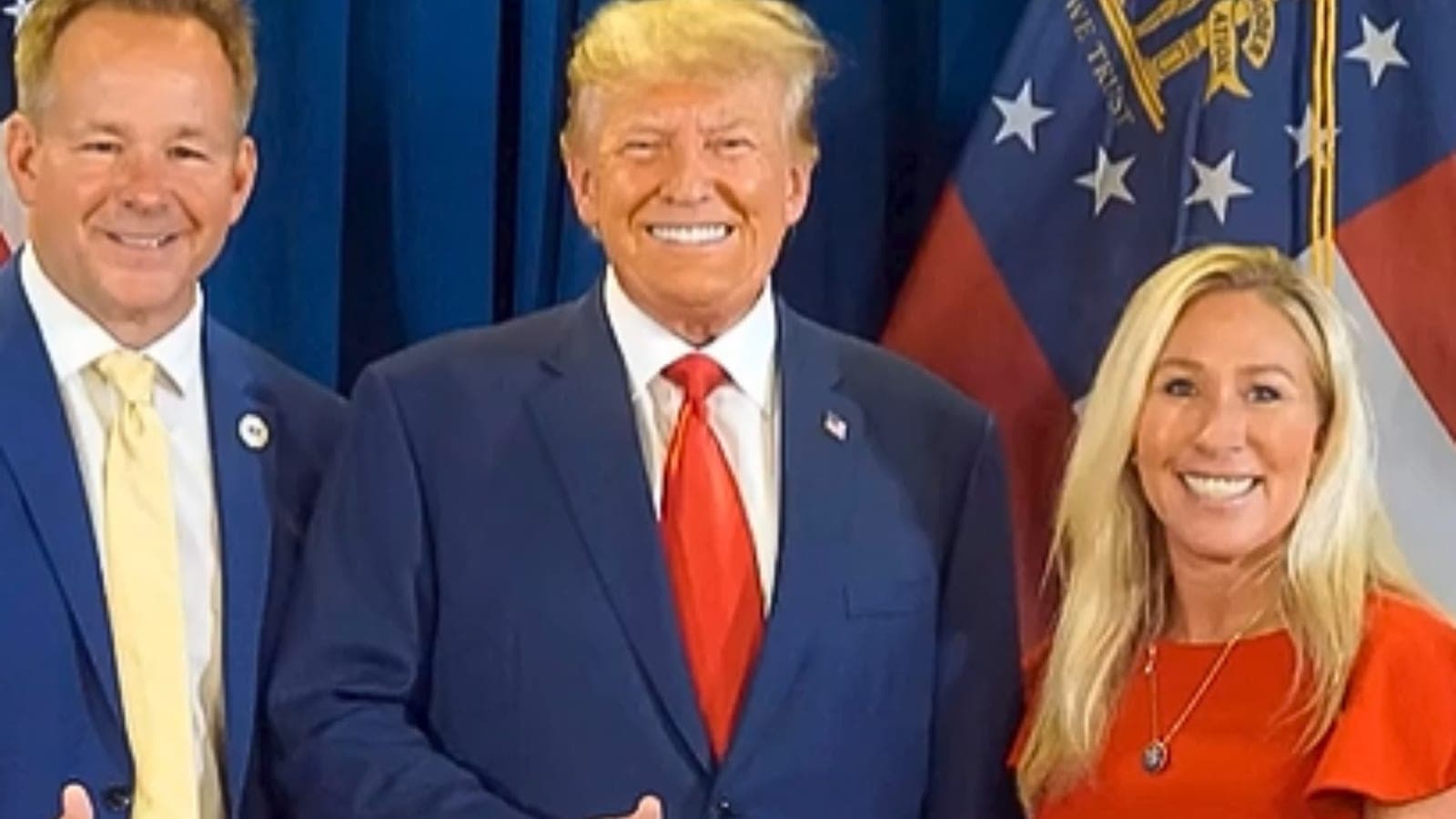 Marjorie Taylor Greene's Boyfriend Says He's the 'Little Divorced Kid in the Middle' Amid Her Feud With Trump