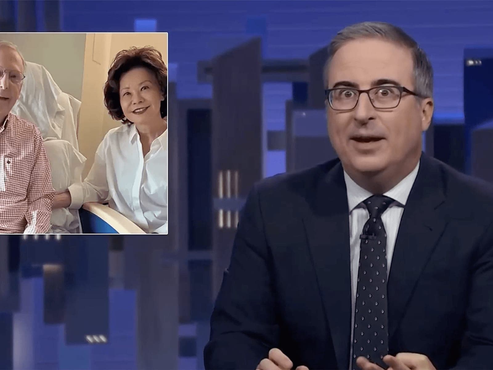 John Oliver is back and he wants to know if Mitch McConnell is still alive