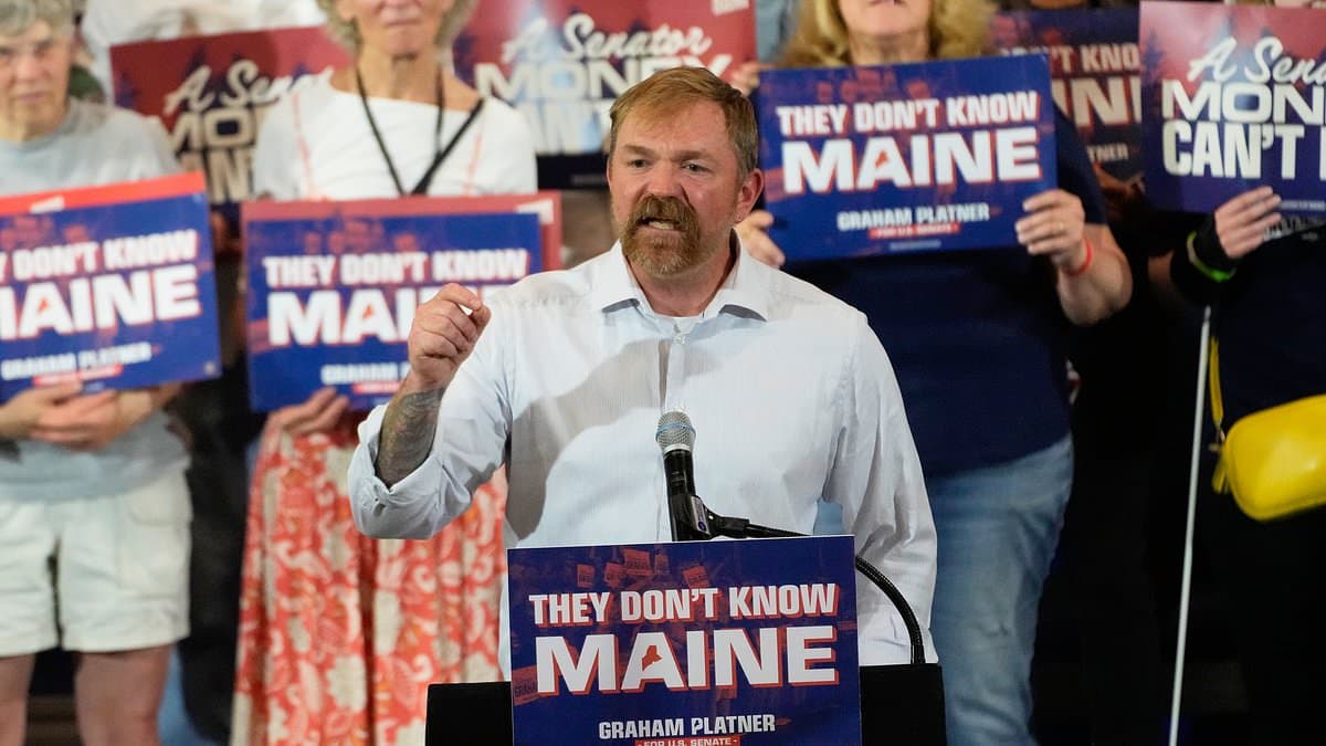 Voters deliver verdict on embattled 'womanizer' and Nazi-tattooed candidate in crucial Maine race that could determine Senate power balance